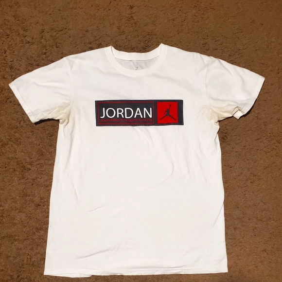 Jordan Other - Nike AIR Jordan White Tee with Red Logo